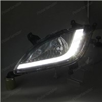 BOOMBOOST For  H/yundai I20 2013-2015  Car styling daytime running lights AUTO LAMPS  DRL LED