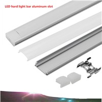 10PCS DHL 1m LED strip aluminum profile for 5050 5630 LED disco bar light led bar aluminum channel box with lid end cap