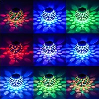 Outdoor Solar Ball Lights Waterproof Solar Powered Mosaic Glass Ball LED Garden Lights Color Changing Party Led Bulb Table Lamps