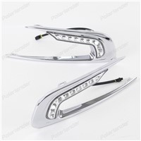 Car Daylight DRL LEDs For Peugeot 2008 2014 2015 Daytime driving Running Light auto parts