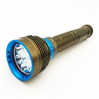 LED diving torch 7 leds waterproof flashlight 7*Cree-XM-L2 Magnetic rotary switch 12000LM By 3*18650 or 3*26550 Battery