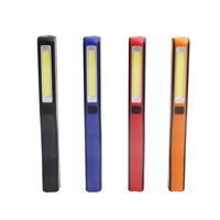 1*COB LED+1*LED Flashlight Work Light Strong Magnetic Rotation Hook Pen Flashlight 2 Modes Mini Light Lamp Torch Camping Working