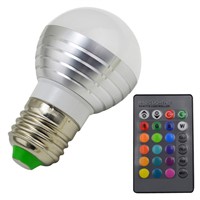 LED Spotlight Bulb 16 Colors Changeable RGB 85V- 265V With IR Remote Controller Holiday Lamp Decorative Night light