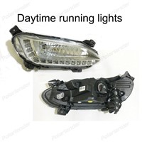 Waterproof Car DRL LED Daytime Running Light for H/yundai IX45 S/anta Fe one hole 2013-2015 top quality