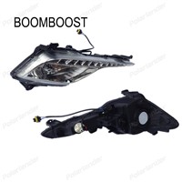 BOOMBOOST Waterproof ABS LED car DRL Daytime running lights With Turning Signal Light for Hyundai Sonata 2013 - 2015