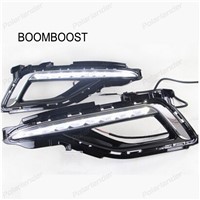 Daytime running lights car styling for Hyundai Sonata 2014-2015 fog lamps DRL LED accessory