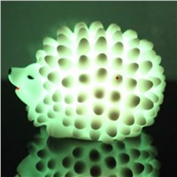 Popular LED Hedgehog Night Light Desk Lamp Changeable-color Christmas Present Baby Light LED Bedside Lamp P25