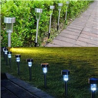 ITimo 5 Pcs/Set LED Solar Lamps Lawn Lights Path Landscape Light Outdoor Lighting White Energy Saving Garden Patio Decoraton