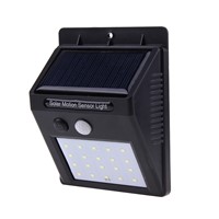 20 LED Solar Powered PIR Motion Sensor Wall Light Outdoor Waterproof Energy Saving Lamp Street Yard Path Garden Security Lights