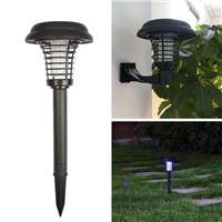 UV LED Solar Powered Yard Garden Lawn Light Anti Mosquito Insect Pest Bug Zapper Killer Trapping Lamp light control IP44