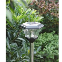 Outdoor Waterproof Solar Lawn Light Stainless Steel LED Solar Garden Lights White