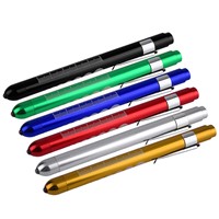 Aluminum Medical Surgical Penlight Doctors clinical Pen Light Flashlight Torch With Scale First Aid Working Camping Necessity