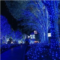 Holigoo Solar Battery Dual Powered Outdoor String Lights, 72 Ft 8 Modes 200 LED Waterproof Lights for Outdoor Christmas Garden