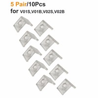 10pcs Clear Plastic V Mounting Clips 16x16mm for V-Shape LED Strip Aluminum Channel (Fit Model V01S,V01B,V02S,V02B)