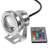 10W Waterproof LED light, RGB LED Underwater Fountain Light IP68 Waterproof Swimming Pool Pond Tank Aquarium LED Light Lamp