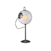 Transparent Sphere Ball Clear Glass Table Lamp Modern Metal Bedroom Office Study Lamps 220V Led Reading Light on Desk TLL-28