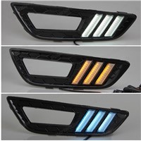 1 set auto accessory LED For F/ord New F/ocus 2015 daytime running lights Car styling
