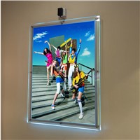 (Pack/5units) A1 Single Sided Wall Mounted LED Art Hanging Systems Display Pocket,Wall Mounted Illuminated Poster Frames