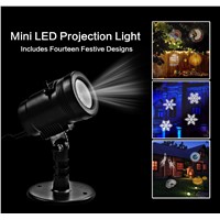 Outdoor Lighting Detachable/Flash/Steady Projector Light 14 Slides Detachable Projector Light LED Headlight Home Light