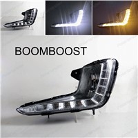BOOMBOOST 2 pcs car led auto headlight Daytime running lights for  Kia K2 RIO 2011-2015  car styling