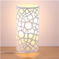White Through-Cared LED Desk Lamp, Modern Urban Style Decoration Table Lamp, Abajur