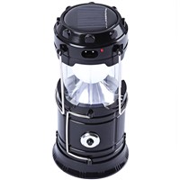7-LED Rechargeable Solar Camping Lantern LED Torch Flashlight Cycling Tent Lights for Outdoor Lighting Hiking EU Plug