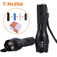 TOPIA STAR USB Rechargeable Led Flashlights Torch Portable Powerful Hunting Light Police Military Tactical Flashlight Lamp
