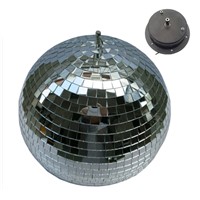 D20CM Clear Glass Rotating Mirror Ball With Rotation Motor + 10W RGB Beam Pinspot Disco DJ Stage Light DJ KTV Bar Party Lamps