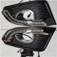 BOOMBOOST fog lamp 2 pcs witn turn signal For Chevrolet Captiva 2014-2015 daytime  running lights Car styling