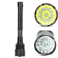 High Quality 30000 Lumens Single Flashlight 12x  XM-L T6 LED 5 Mode 18650 Super Bright LED Flashlight for Camping Hiking
