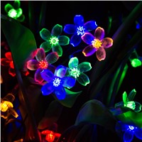 T-SUN Solar Powered 30 LED Fairy String Lights Colourful Bright for Outdoor Garden Homes Christmas Party (Mulit-color)
