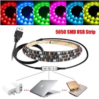 100cm Multi-colour RGB LED Strip Light USB Cable LED TV Background Lighting Kit