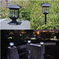 Feimefeiyou lampada solar Waterproof Newest hot sale Outdoor Solar powered LED Garden Yard Bollard Pillar Light Post Lamp