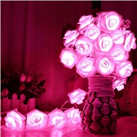 2017 New LED Rose Flower Fairy Wedding Christmas Decor String Lights