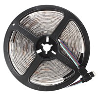 5M Tape Ribbon Flexible Bright 5050 SMD 150 LED Light RGB Waterproof With Remote Control