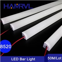 High Brightness 8520 smd 12v led light bar 1m kitchen light aluminium profile milk and transperant cover