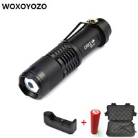high power L2 flashlight Mini zoomable torch camping powered by 18650 lithium battery for Riding camping hunting