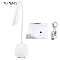 mumeng LED Desk Lamp Gooseneck Flexible Book Light Dimmable Reading Table Luminaria USB Touch Desktop Lamp Stand Table Lamp