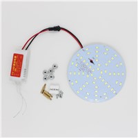 DIY 10W 180-265V LED Panel Lamp Round 5730 Magnetic LED Ceiling Panel Light Plate Aluminium Board