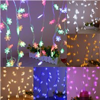 2M Xmas Christmas Snowflake LED Strip String Light Party Home Bedroom Decor Lamp