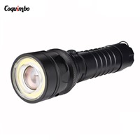 Coquimbo Portable COB LED Flashlight T6 Zoomable Torch Rechargeable Led Flashlight Lantern 4 Modes Outdoor Camping Lights