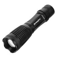 SKYWOLFEYE T6 4000LM Tactical LED Flashlight Rechargeable 5 Modes Torch Lamp Zoomable