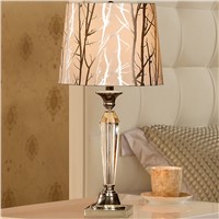 Crystal table lamp bedroom bedside lamp modern simple European style luxury decorative table lamp creative warm living room