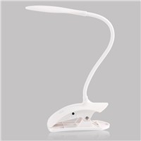 1 x Hot Sale 3w LED Desk Lamp Table Reading Lamp Flexional Stand Clip Touch Desk Lamp Luminaria Fashion Gift for Student P30