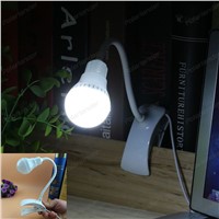 For reading  2017 new arrival  USB Rechargeable Table Reading Lamps 360 degree bendable Light Clip-on LED Desk Lamp