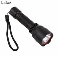 C8 XPE LED 18650 Flashlight Torch Light Lamp 3 Modes Super Bright 2000lm Flashlight for Camping Hunting LED Flashlight