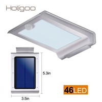 Holigoo 46 LED Outdoor Solar Light,Waterproof Wall Mount Lighting, Super Bright Luminaria Solar Lamp for Home Garden Decoration