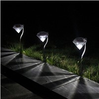 Waterproof Lawn  Solar Yard Garden  led Lamps RGB Diamond Landscape Lamp LED Diamond  Solar Powered Outdoor Path Light