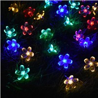 Litwod z30 Solar Lamps Outdoor lighting 50 Beads 7 Meters String LED Starry Light Rope patio Decor Fairy Icicle Lighting String