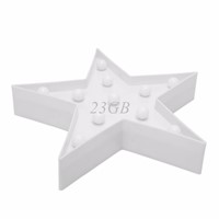 2017 NEW 3D Marquee Lamp With 11LED Battery Operated Night Light Warm-White White Stars APR28_20